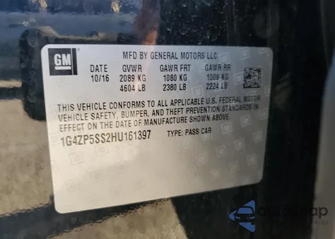 2017 Buick Lacrosse Essence from USA, damaged, VIN 1G4ZP5SS2HU161397